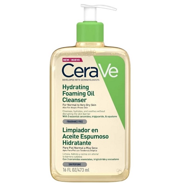 Limpiador En Aceite Espumoso Hid. 473 Ml. - Cerave