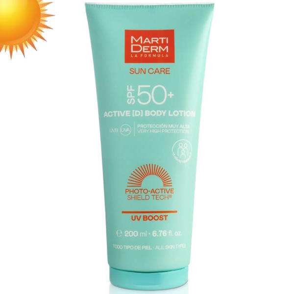 Sun Care 50+ Active D Body Lotion Spf 50+ 200 Ml. (Solar) - Martiderm