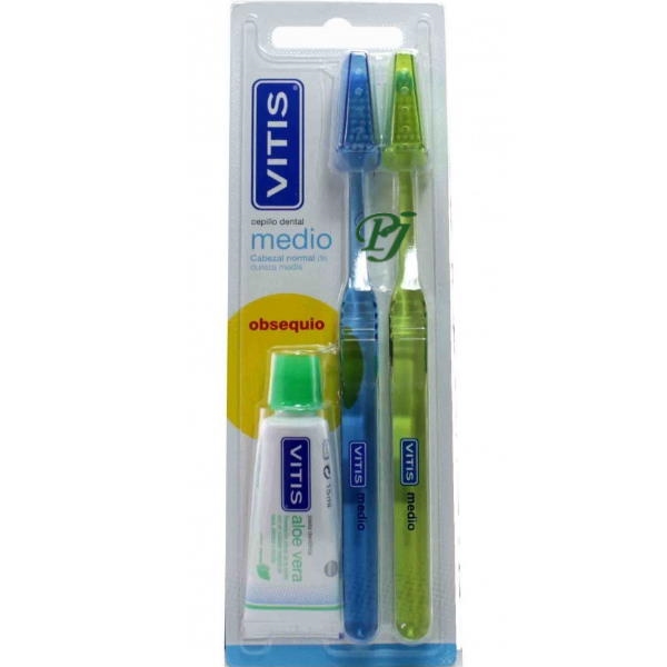 Cepillo Pack Duplo Medio + Pasta 15 Ml. - Vitis