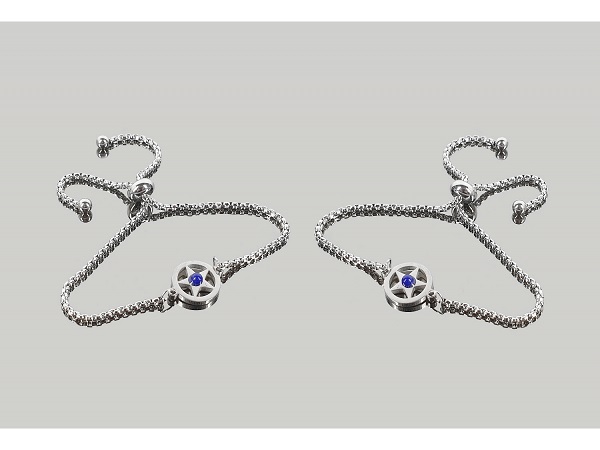 Pulsera Acero Estrella 5 Puntas Lapislazuli - Prominer