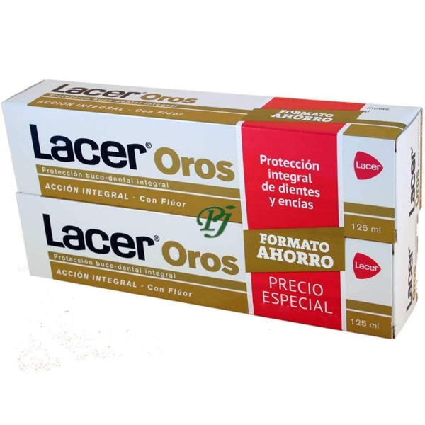 Oros Dentífrico Duplo 2 x 125 Ml. - Lacer