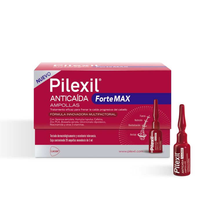 Pilexil Forte Max Anticaída 20 x 5 Ml. Ampollas - Lacer