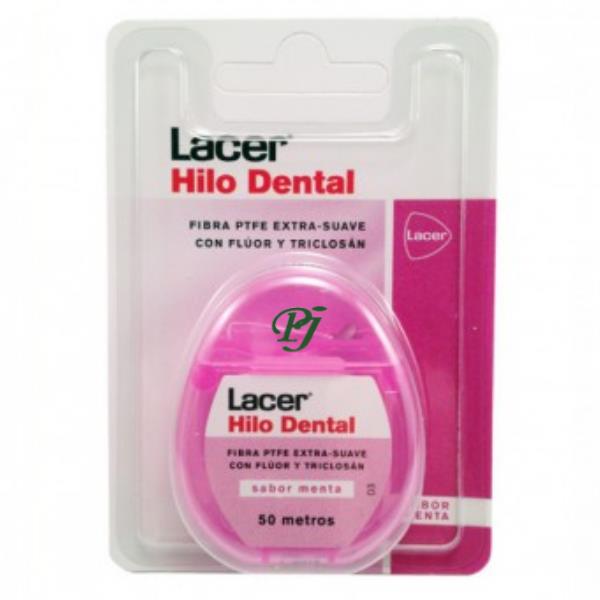 Hilo Dental Fluor Y Tricolsan 50 Metros - Lacer