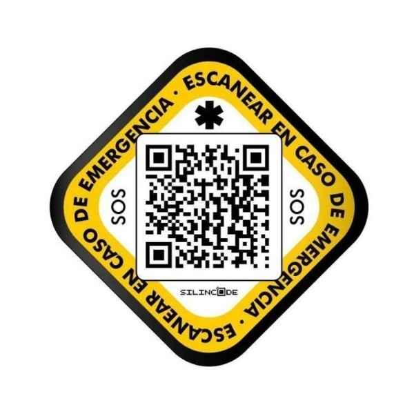 Qr Información Médica Adhesivo - Silincode