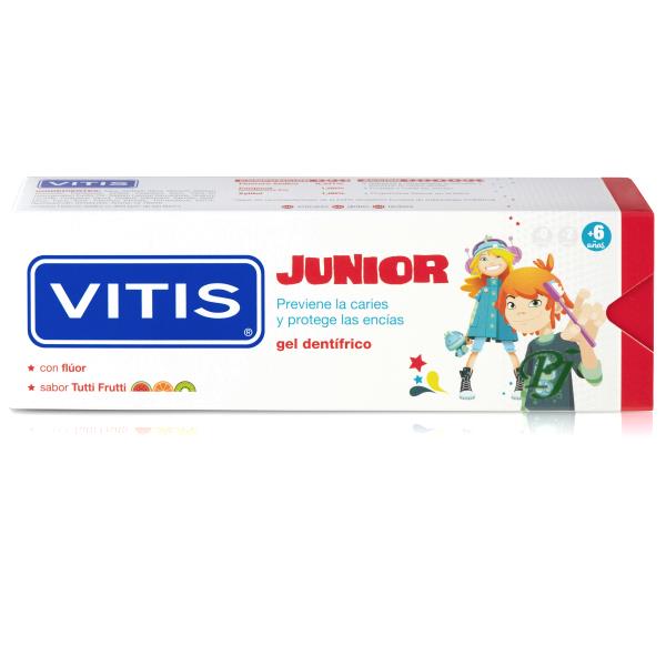 Junior Gel Dentífrico Tutti Fruti 75 Ml. 6+ - Vitis