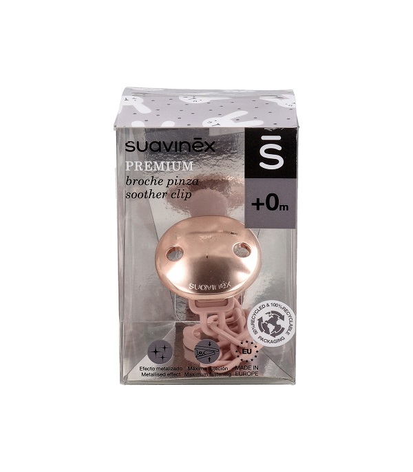 Broche Pinza Chupete Premium Redondo - Suavinex