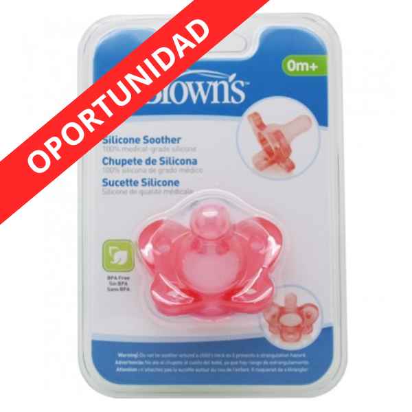 Chupete Silicona 1 Ud. Rosa 0 M+ - Dr. Browns