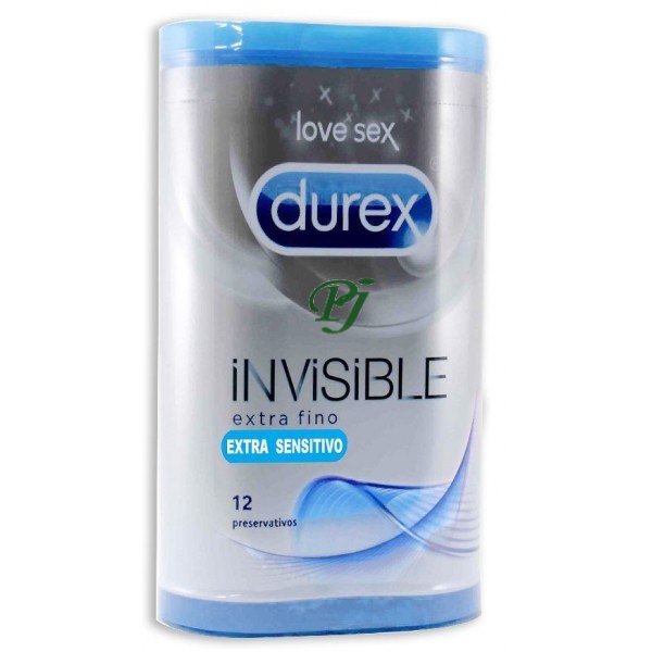 Preservativos Invisible Extra Finos Extra Sensitivo 12 Uds. - Durex