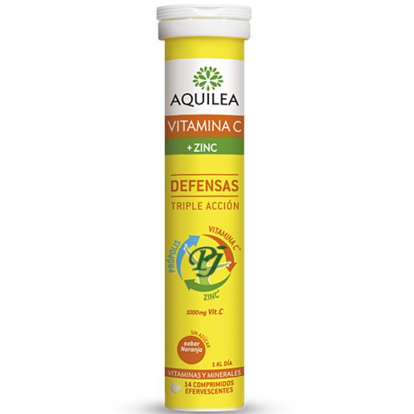 Aquilea Vitamina C + Zinc 14 Comprimidos Efervescentes - Uriach
