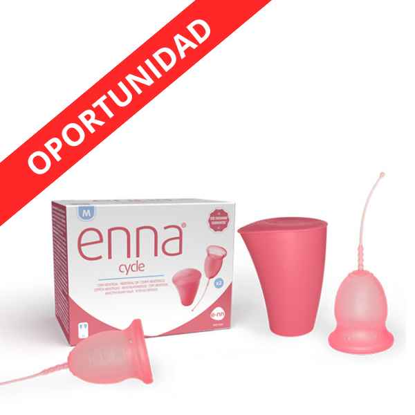 Copa Menstrual 2Uds. Talla M Incluye Aplicador - Enna