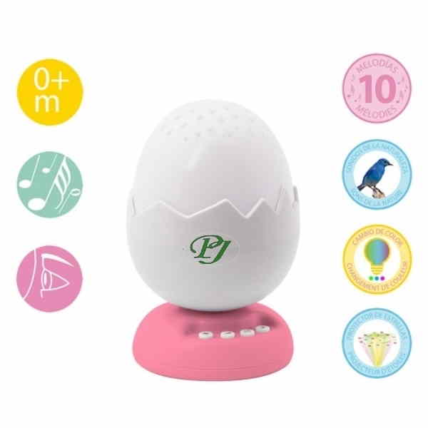 Proyector Luz Noche Musica Rosa - Kiokids
