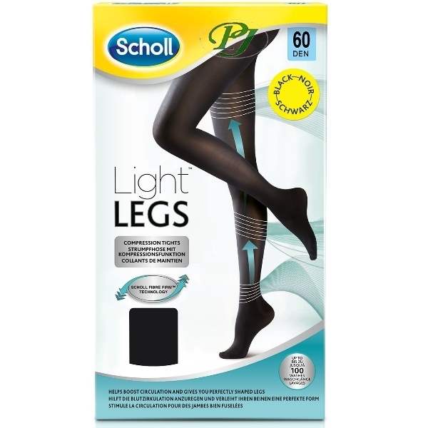 Medias De Compresión Negras Den 60 Talla L - Dr. Scholl