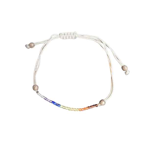 Pulsera Facetada Macrame Siete Chacras - Prominer