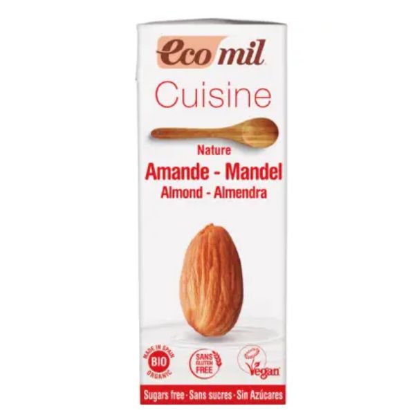 Ecomil Nata De Almendra Sin Azúcar 200 Ml. - Nutriops