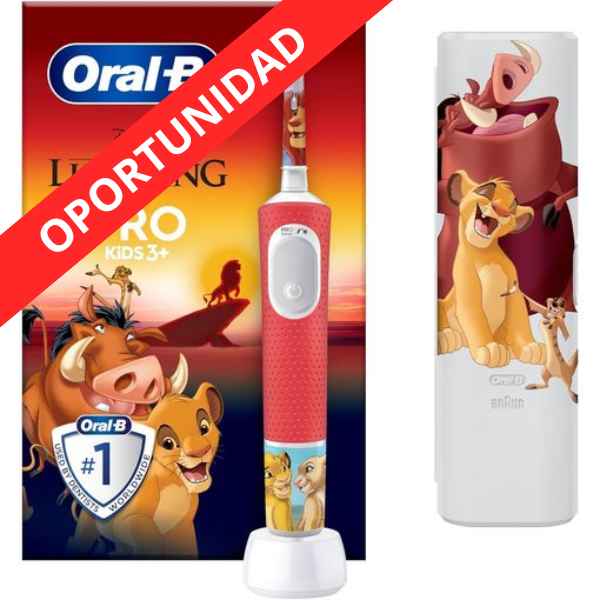 Cepillo Eléctrico + Estuche Rey León - Oral B