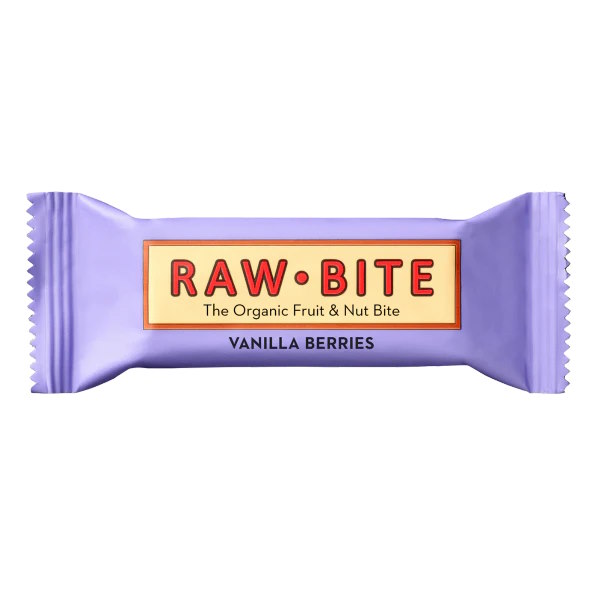 Barrita Vainilla Bayas Bio 50 G. - Raw Bite