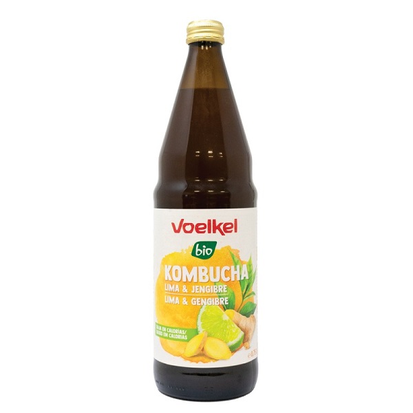 Kombucha Lima Y Jengibre Bio 750 Ml. - Voelkel