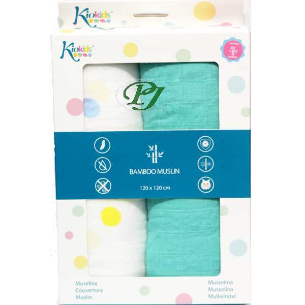 Kiokids Muselina Bamboo 2Uds. 120X120