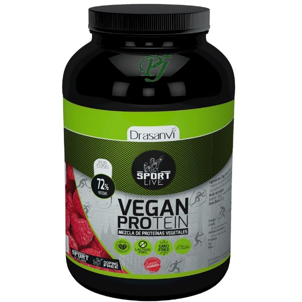 Proteína Vegetal 72% Frambuesa 600 G. - Drasanvi