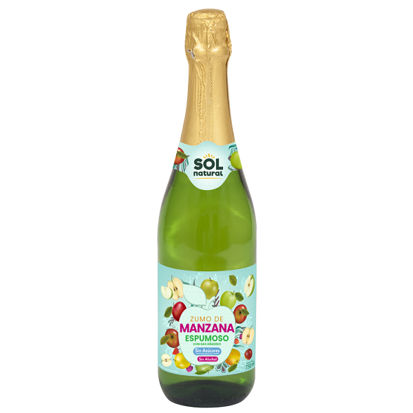 Espumoso Manzana Sin Alcohol 750 Ml. - Sol Natural
