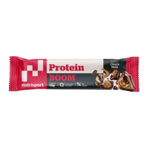 Barrita Protein Boom Chocolate Cacahuetes - Nutrisport