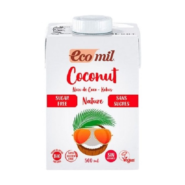 Bebida De Coco Sin Azúcares Añadido 500 Ml. - Ecomil