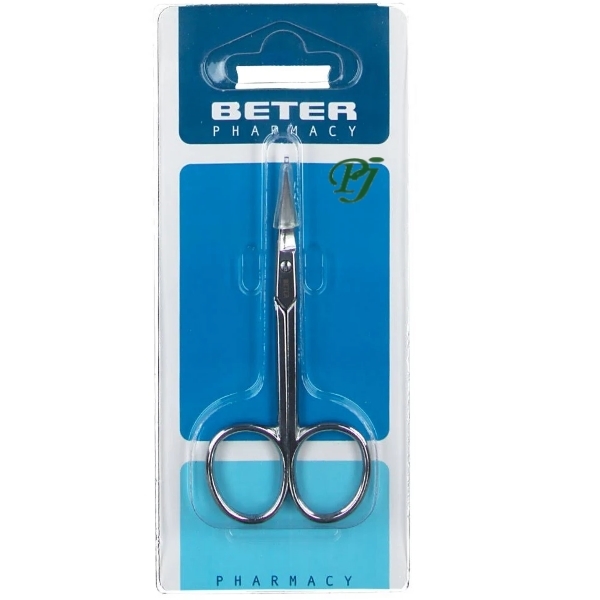 Tijera Manicura Pieles Curva Cromada - Beter