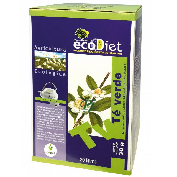 Herbodiet Té Verde Infusión 20 Filtros - Novadiet