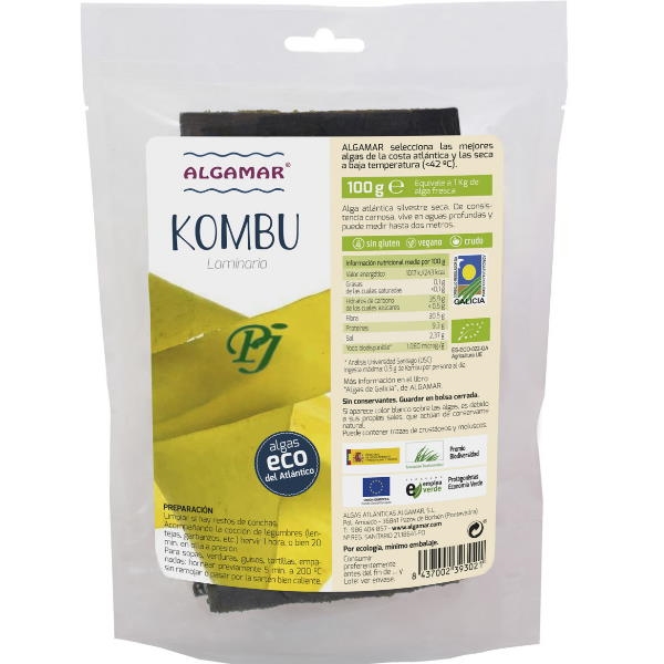 Alga Kombu Hoja 100 G. - Algamar
