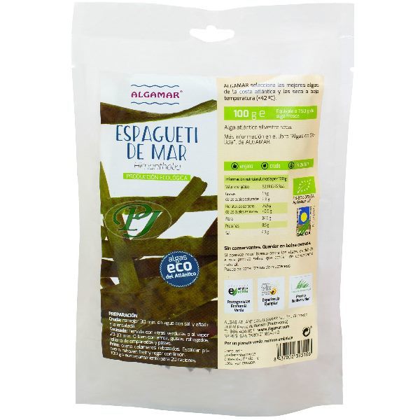 Alga Espagueti De Mar 100 G. - Algamar