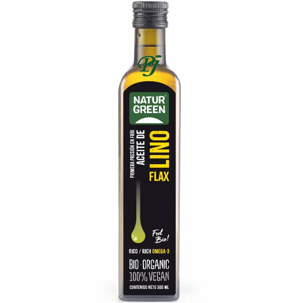 Aceite De Lino Flax 500 Ml. 1ª Presión En Frío - Naturgreen