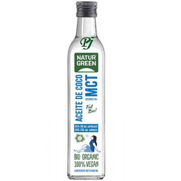 Aceite De Coco Mct Bio 500 Ml. - Naturgreen