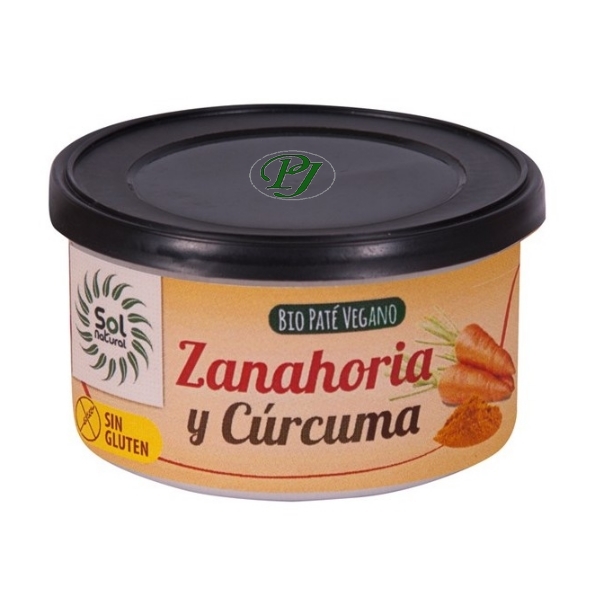 Paté Vegetal Zanahoria Cúrcuma 125 G. - Sol Natural
