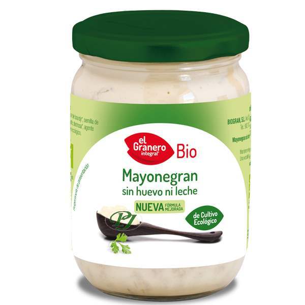 Mayonesa Mayonegran Sin Huevo Ni Leche Bio 245 G. - El Granero