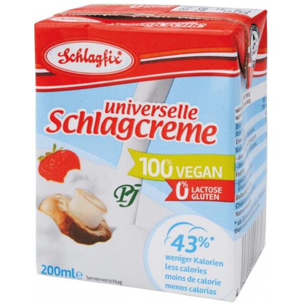 Nata Vegana Dulce Montar Sin Azúcar 200 Ml. - Schlagfix