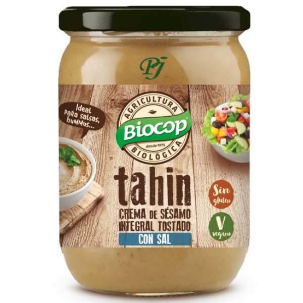 Tahin Integral Tostado Con Sal 500 G. - Biocop