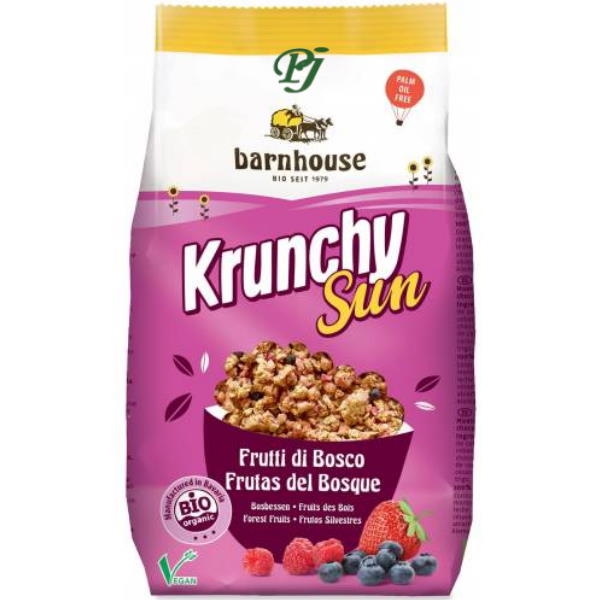 Muesli Krunchy Frutos Rojos 375 G. - Barnhouse