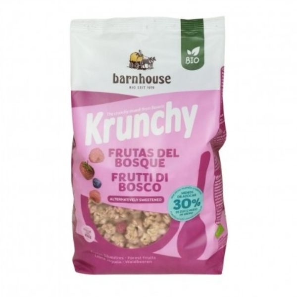 Muesli Krunchy Frutos Rojos Menos Azúcar 500 G. - Barnhouse