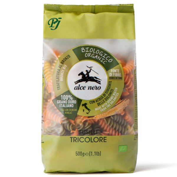 [041196] Pasta Tricolor Fusilli Bio 500 G. - Alce Nero