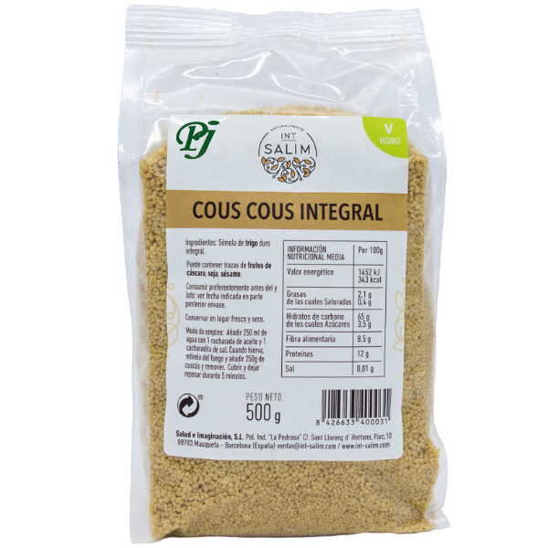 Cous Cous Integral 500 G. - Int Salim