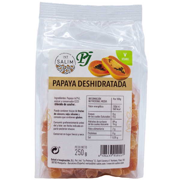 Papaya Deshidratada 250 G. - Int Salim