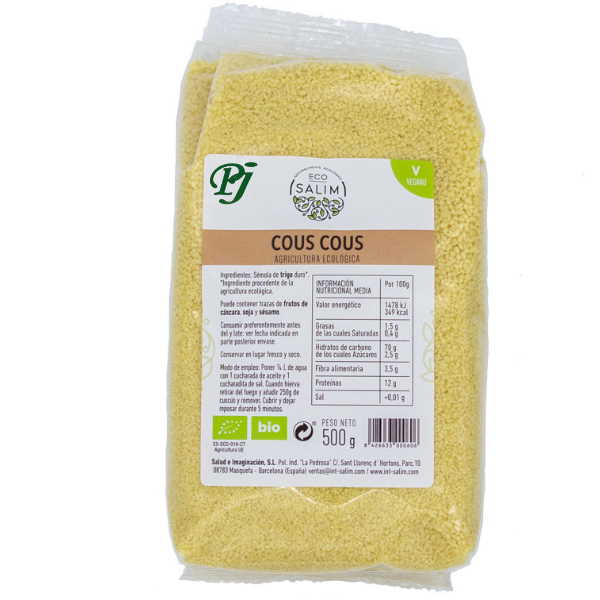 Cous Cous Trigo Bio 500 G. - Eco Salim