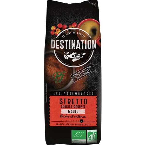 Café Stretto Arábica Molido Bio 250 G. - El Granero