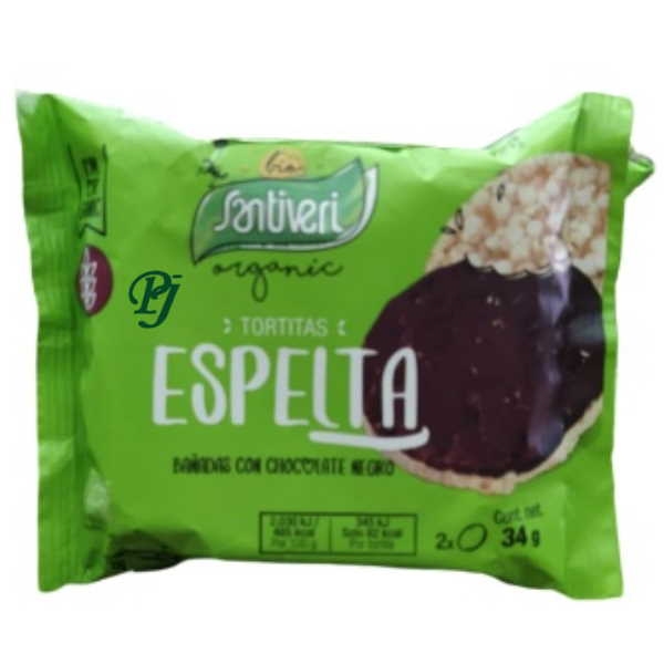 Tortitas Espelta Chocolate Bio 2 x 3 - Santiveri