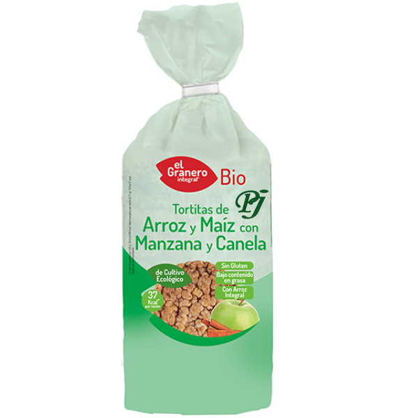 Tortitas Arroz, Maiz, Manzana Y Canela 122Gr - El Granero