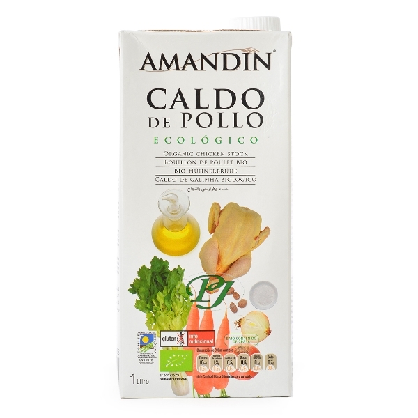 Caldo De Pollo Eco 1 L. - Amandin