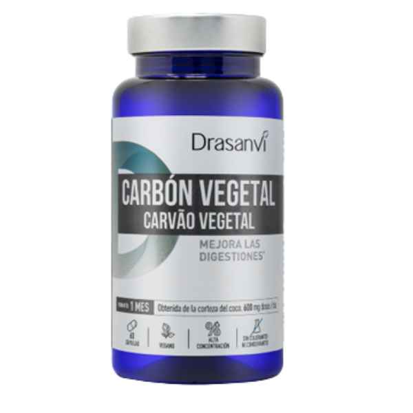 Carbón Vegetal 60 Cápsulas Vegetales - Drasanvi