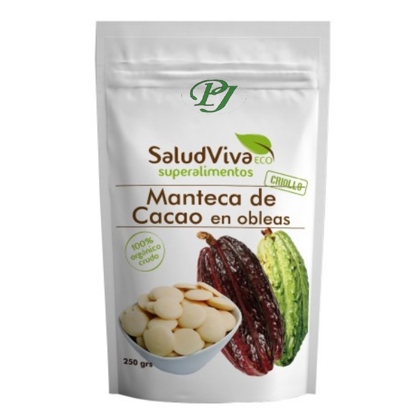 Manteca Cacao En Obleas 250 G. - Saludviva