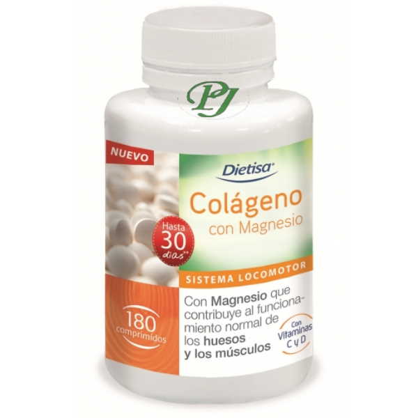 Colágeno Con Magnesio 180 Comprimidos - Dielisa