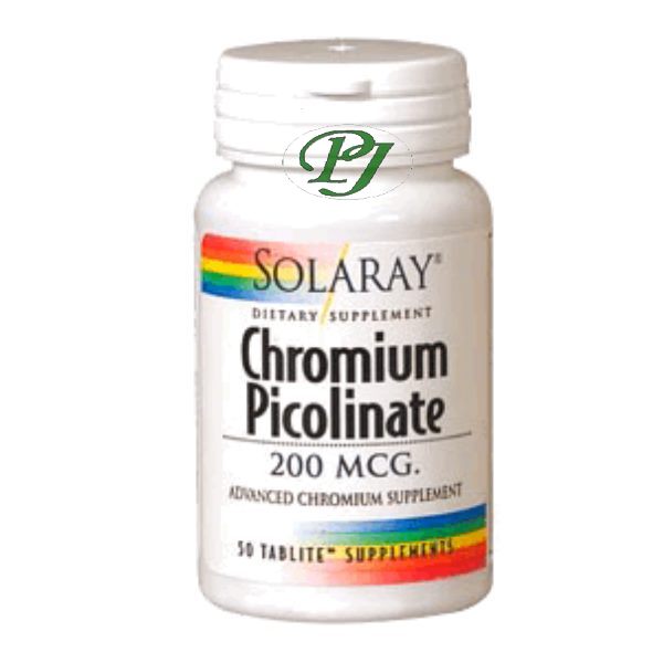 Cromo Picolinato 50 Cápsulas 200Mcg - Solaray